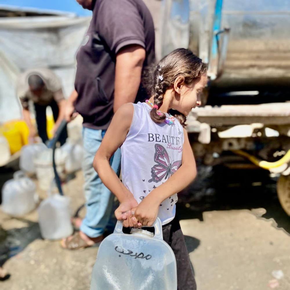 Cisterna d’acqua a Gaza