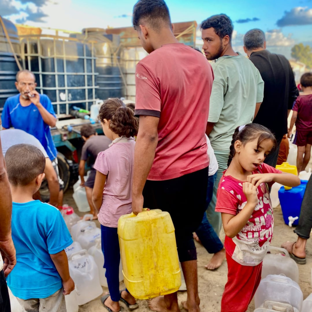 Cisterna d’acqua a Gaza