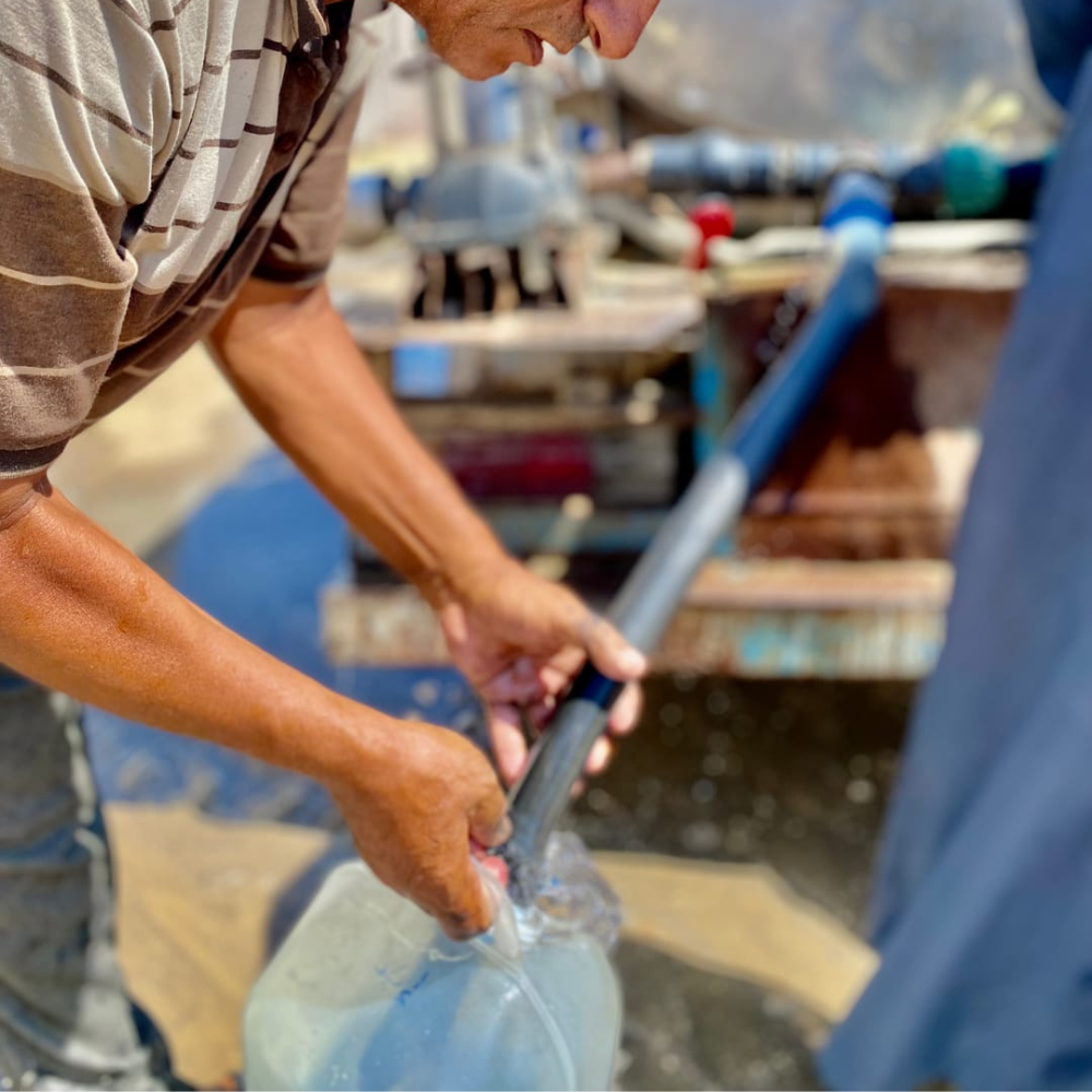 Cisterna d’acqua a Gaza