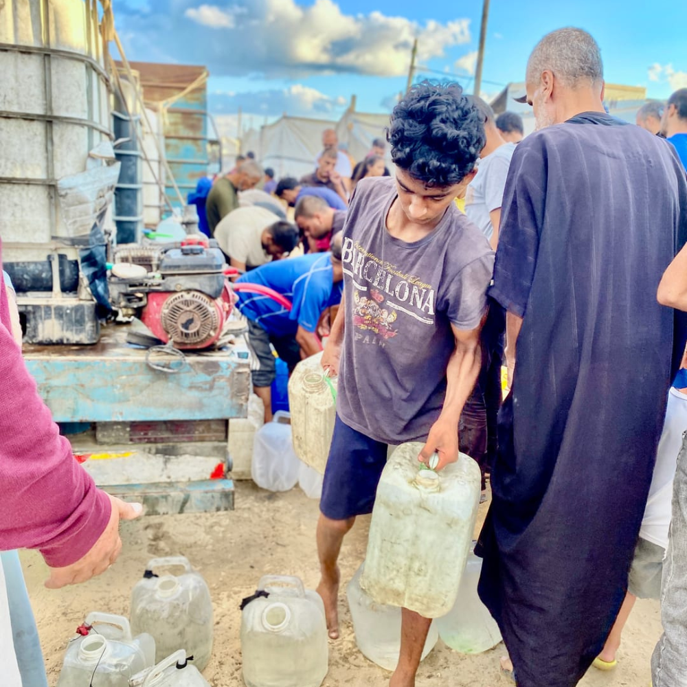 Cisterna d’acqua a Gaza