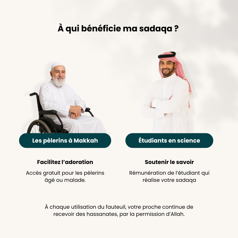 Mon fauteuil à Makkah